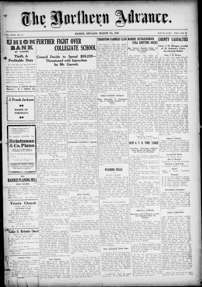 Northern Advance, 7 Mar 1918