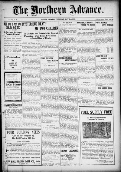 Northern Advance, 2 May 1918