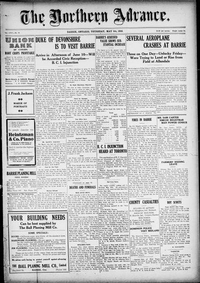 Northern Advance, 9 May 1918