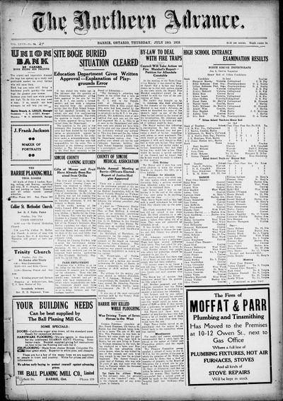 Northern Advance, 18 Jul 1918