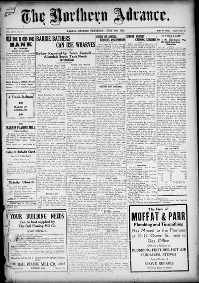 Northern Advance, 25 Jul 1918