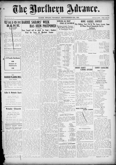 Northern Advance, 5 Sep 1918