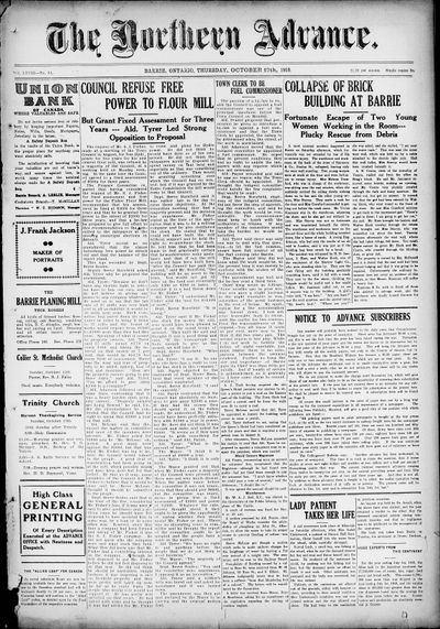 Northern Advance, 10 Oct 1918