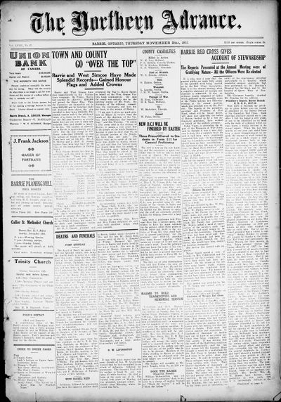 Northern Advance, 21 Nov 1918