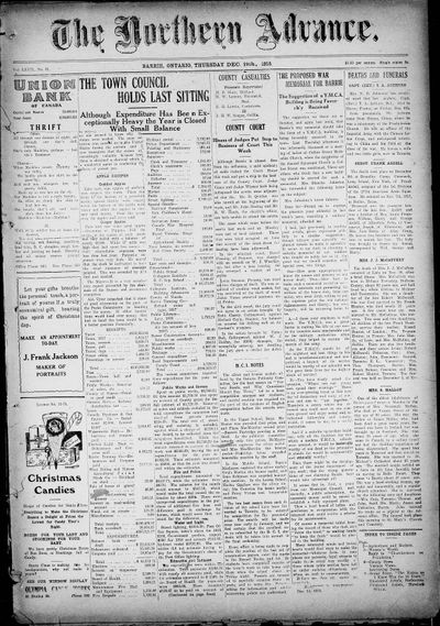 Northern Advance, 19 Dec 1918