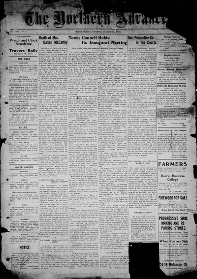 Northern Advance, 13 Jan 1921