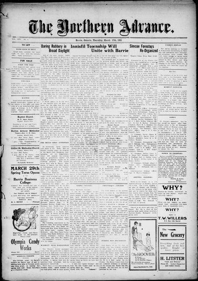 Northern Advance, 17 Mar 1921