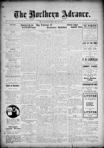 Northern Advance, 19 May 1921