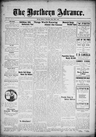 Northern Advance, 26 May 1921