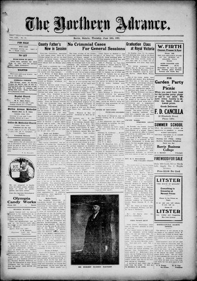 Northern Advance, 16 Jun 1921