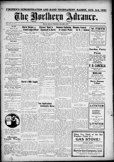 Northern Advance, 28 Jul 1921