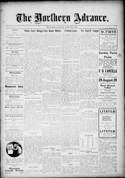 Northern Advance, 25 Aug 1921