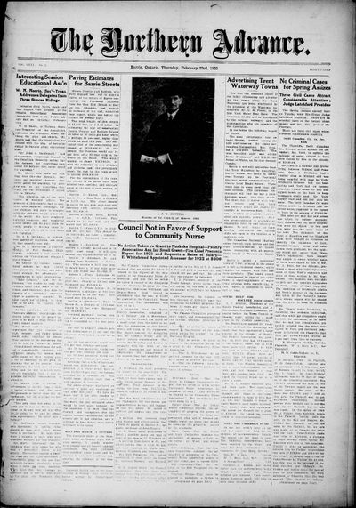 Northern Advance, 23 Feb 1922