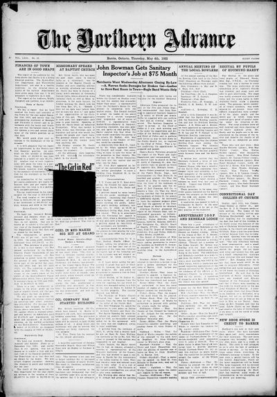 Northern Advance, 4 May 1922