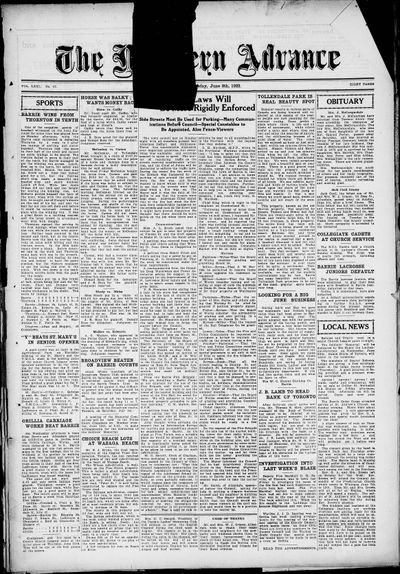 Northern Advance, 8 Jun 1922