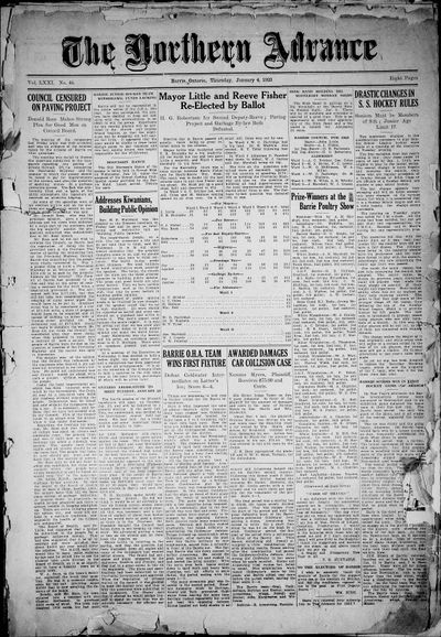 Northern Advance, 4 Jan 1923