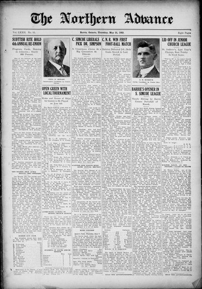 Northern Advance, 31 May 1923