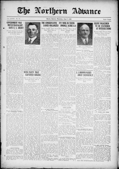 Northern Advance, 7 Jun 1923