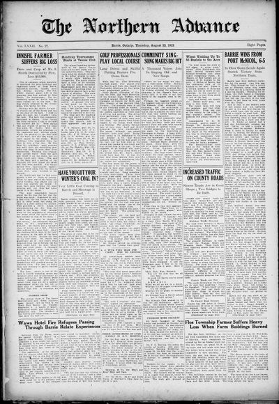 Northern Advance, 23 Aug 1923