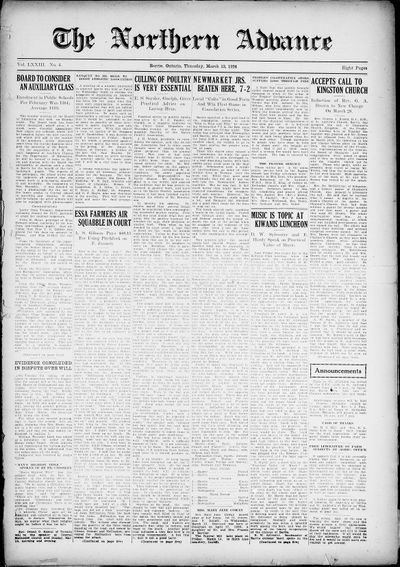 Northern Advance, 13 Mar 1924