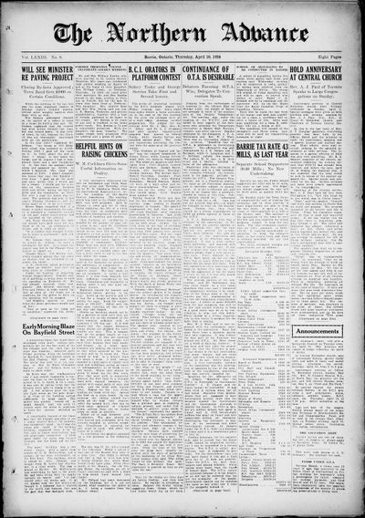 Northern Advance, 10 Apr 1924