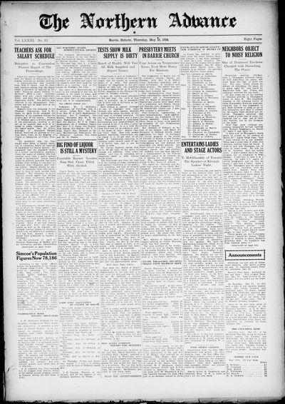 Northern Advance, 15 May 1924