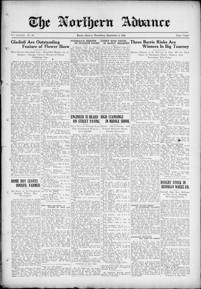 Northern Advance, 4 Sep 1924