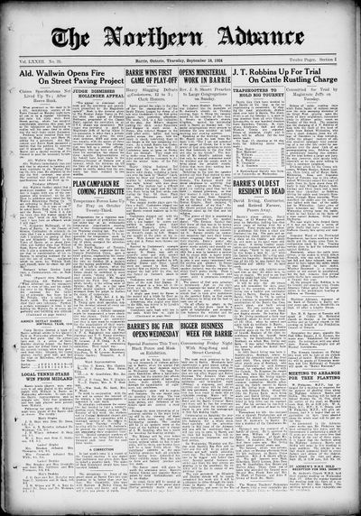 Northern Advance, 18 Sep 1924