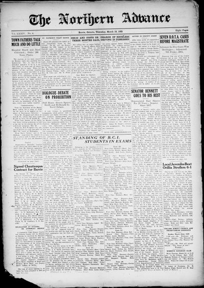 Northern Advance, 19 Mar 1925