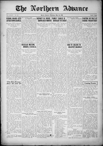 Northern Advance, 14 May 1925