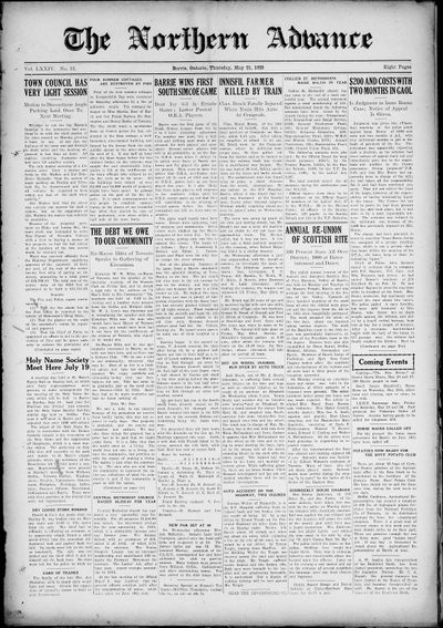 Northern Advance, 21 May 1925