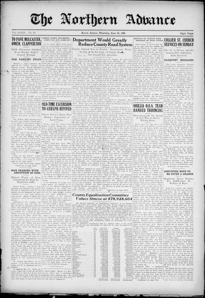 Northern Advance, 18 Jun 1925