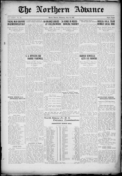 Northern Advance, 16 Jul 1925