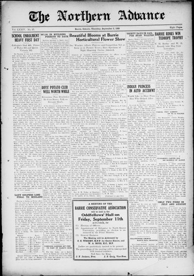 Northern Advance, 3 Sep 1925