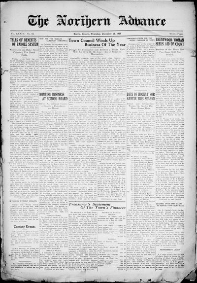 Northern Advance, 17 Dec 1925