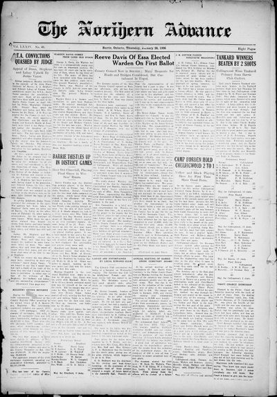 Northern Advance, 28 Jan 1926