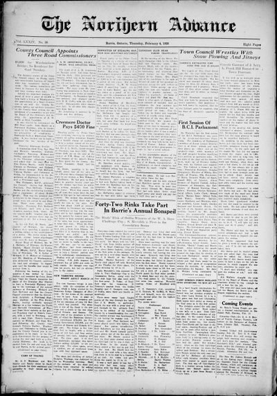 Northern Advance, 4 Feb 1926