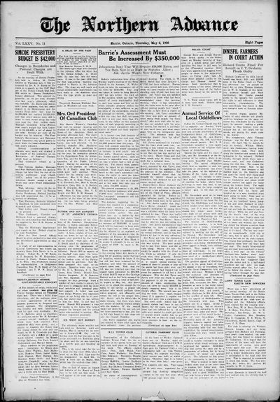 Northern Advance, 6 May 1926