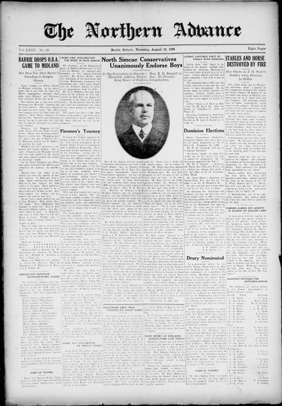 Northern Advance, 12 Aug 1926