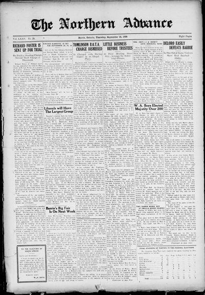 Northern Advance, 16 Sep 1926