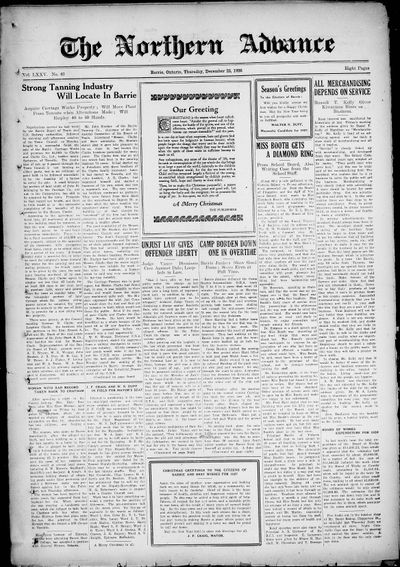 Northern Advance, 23 Dec 1926