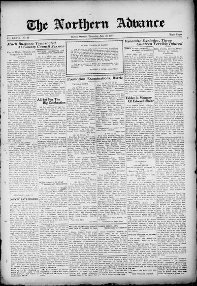 Northern Advance, 30 Jun 1927