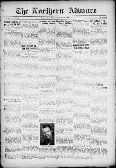 Northern Advance, 24 Nov 1927