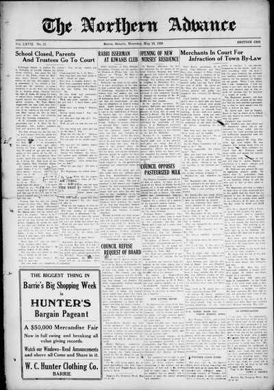 Northern Advance, 10 May 1928