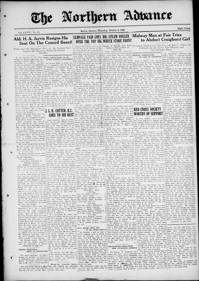 Northern Advance, 4 Oct 1928