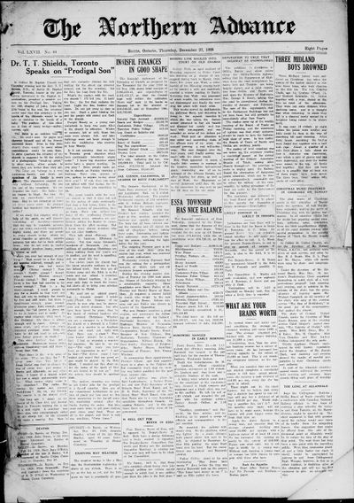 Northern Advance, 27 Dec 1928