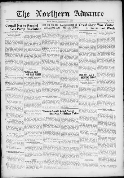 Northern Advance, 4 Apr 1929