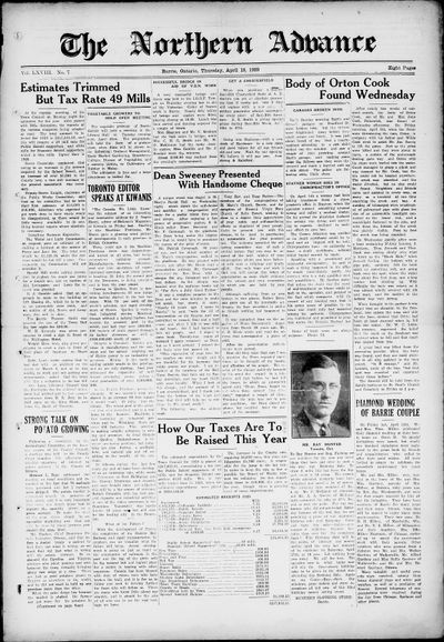 Northern Advance, 18 Apr 1929