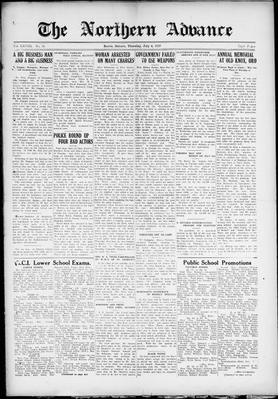 Northern Advance, 4 Jul 1929