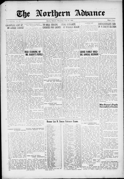 Northern Advance, 25 Jul 1929